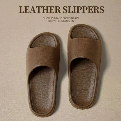 OligMen-Sandales à semelle souple pour hommes, tongs pour hommes, pantoufles de douche confortables, chaussures de couple, document solide, simple, extérieur