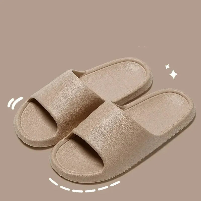 OligMen-Sandales à semelle souple pour hommes, tongs pour hommes, pantoufles de douche confortables, chaussures de couple, document solide, simple, extérieur