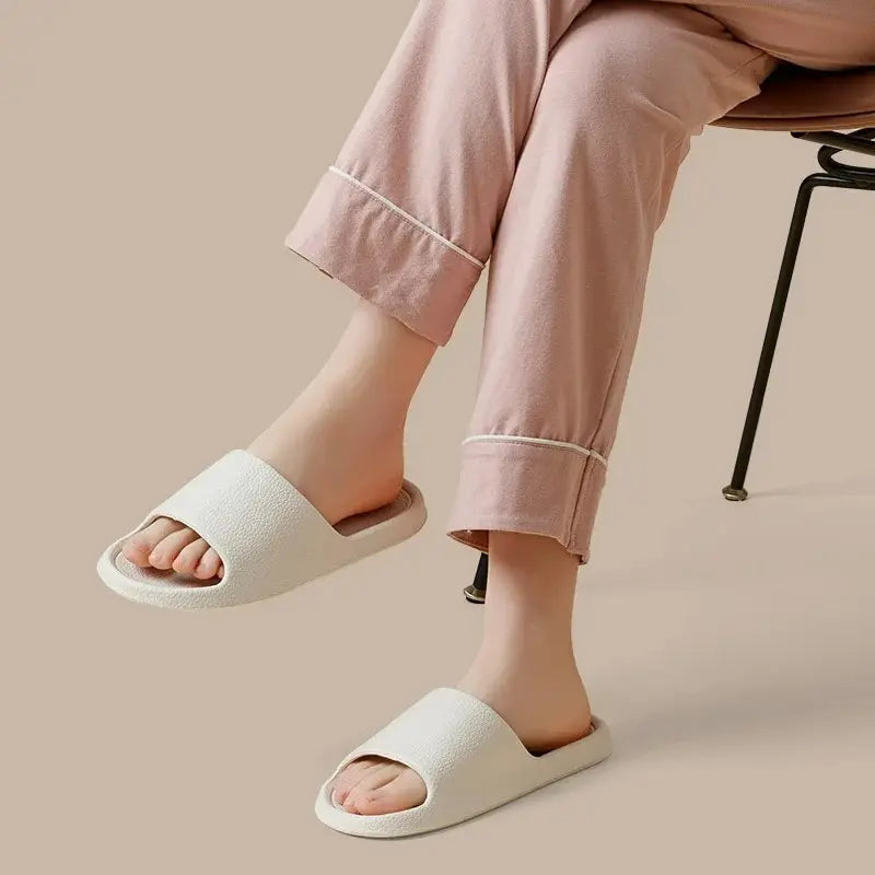 OligMen-Sandales à semelle souple pour hommes, tongs pour hommes, pantoufles de douche confortables, chaussures de couple, document solide, simple, extérieur