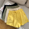 Women's Casual Linen Shorts, Cotton Workout Shorts, Short Pants, High Waist, Black Shorts for Women, Women's Sports Shorts